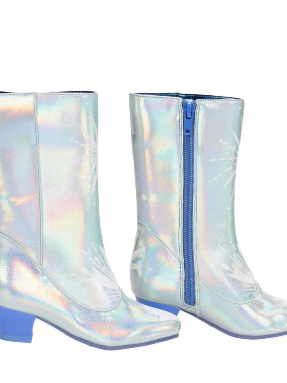 Disney Frozen Iridescent Girls' Dress-Up Boots - Blue Accent